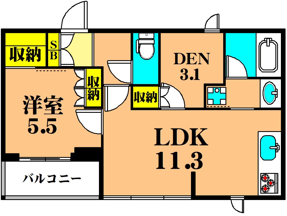 フレンシア玉川田園調布 間取り図