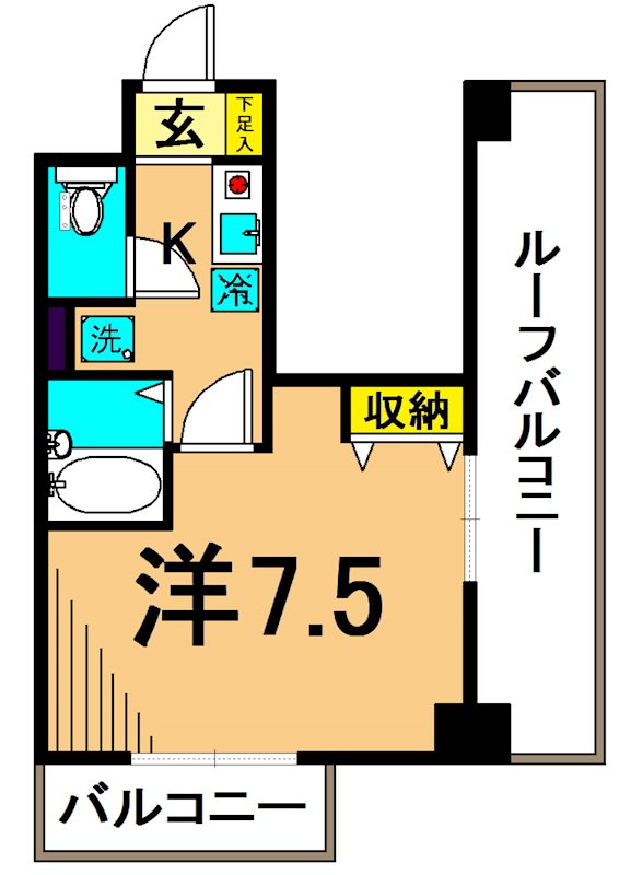 エアリーゼームス坂 312号室 間取り