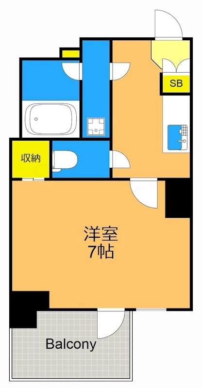 エルフォルテ品川サウスシティ 406号室 間取り