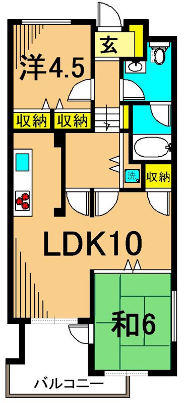 ユーズマンション  203号室 間取り