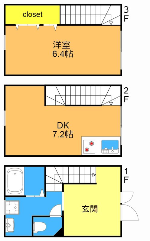 クロススクエア西大井 間取り図