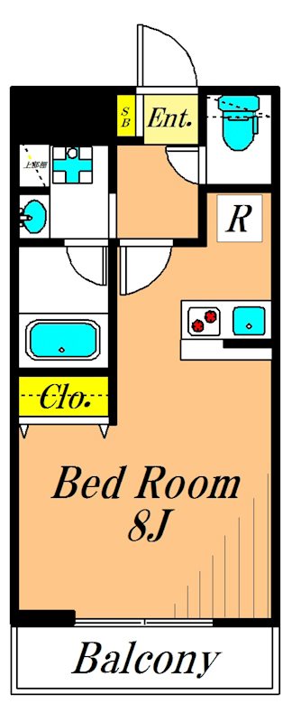 ハーモニーレジデンス大森山王＃002 103号室 間取り