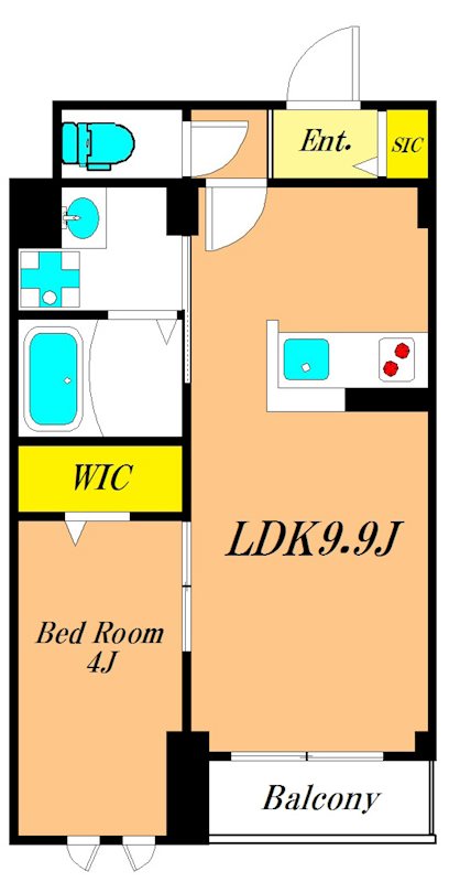 アンシャンテ中央 203号室 間取り