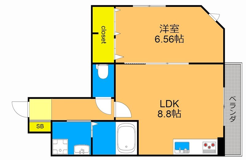 メゾンアルカンジュ 301号室 間取り