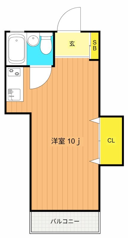 ハイムピーコック  103号室 間取り