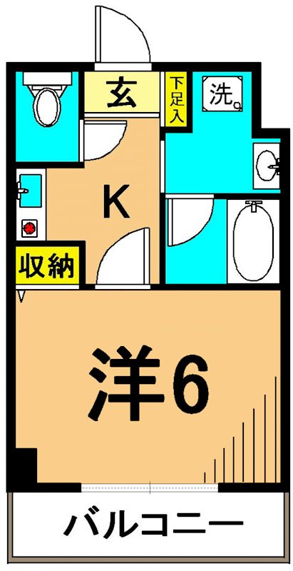 アミーゴ仲六郷 212号室 間取り