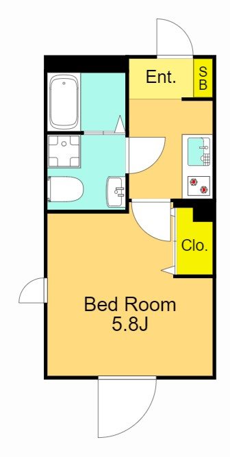 グランヴィル西大井 303号室 間取り