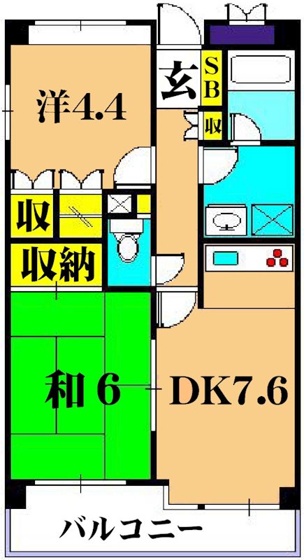 ステラメゾン武蔵小山 112号室 間取り