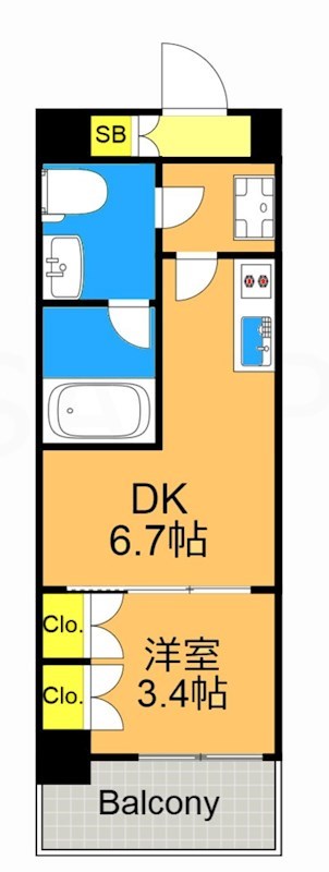 J.GRAN　Court　品川西大井WEST 522号室 間取り