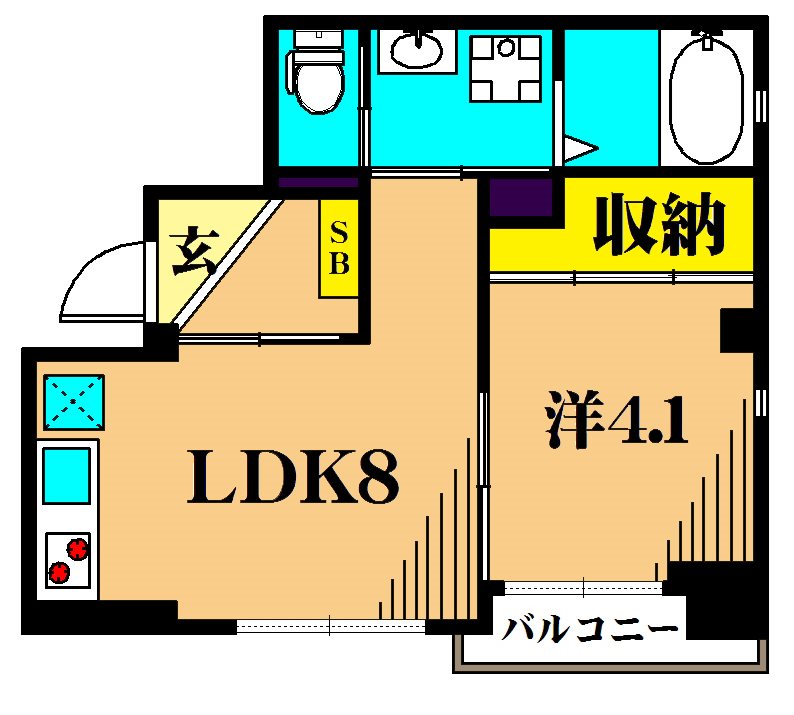 ユーズジャルダンⅡ 201号室 間取り