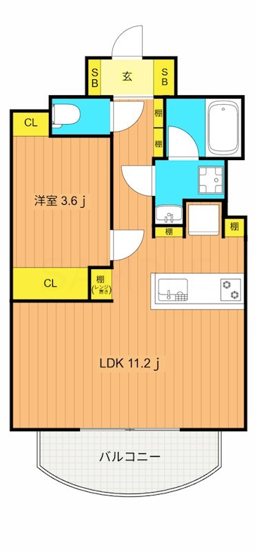 西小山アパートメント 203号室 間取り