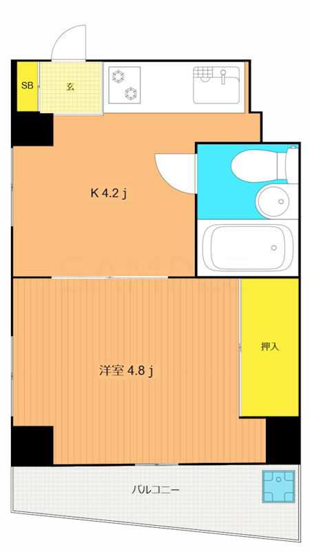 旗の台アネックス   間取り図