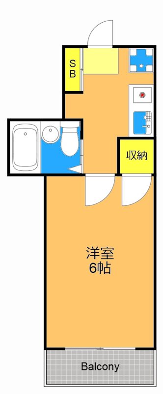 杉田ハイツ西大井 305号室 間取り