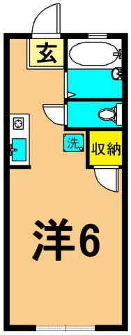 ハウスメントH 212号室 間取り