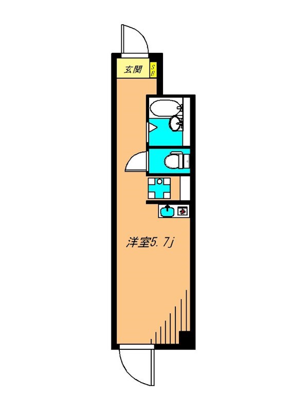 GC西小山 403号室 間取り