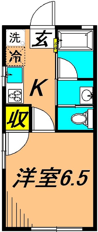 C.Tカーサ 101号室 間取り