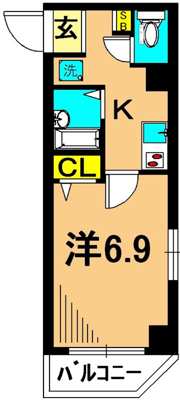 L-Flat南品川 207号室 間取り