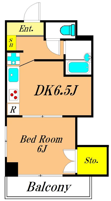 M'SDビル 701号室 間取り
