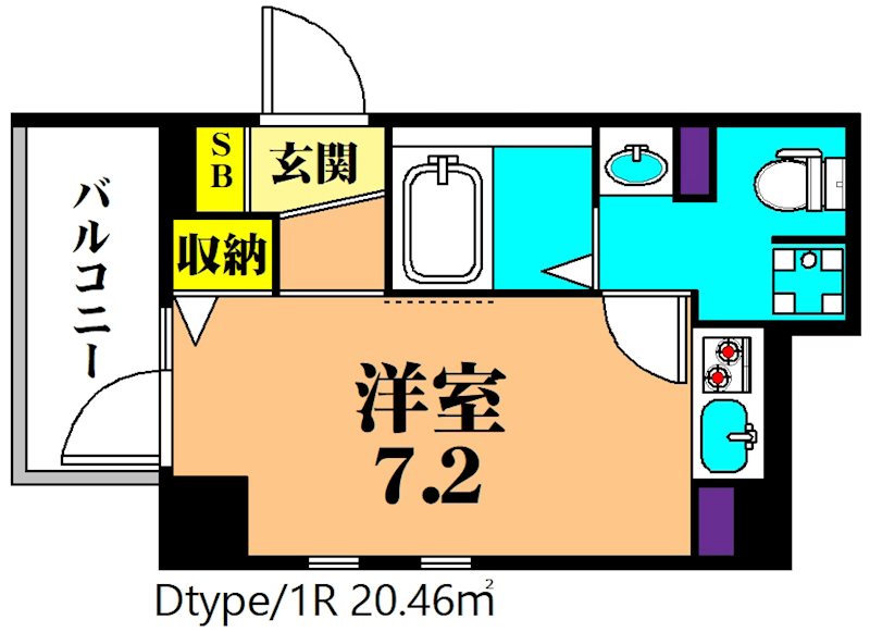 リバティー大井２ 502号室 間取り