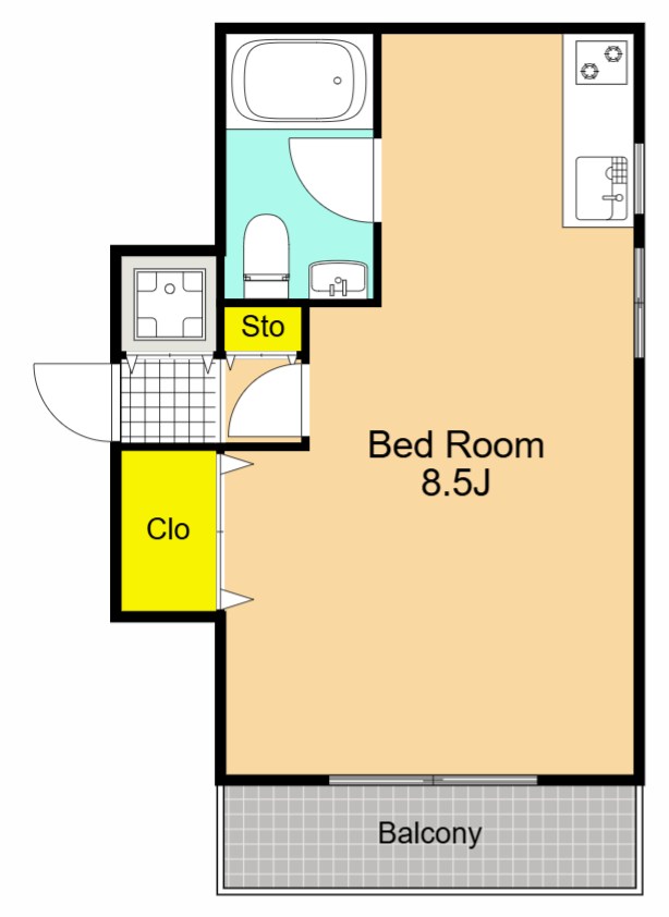 ソレイユ品川 102号室 間取り
