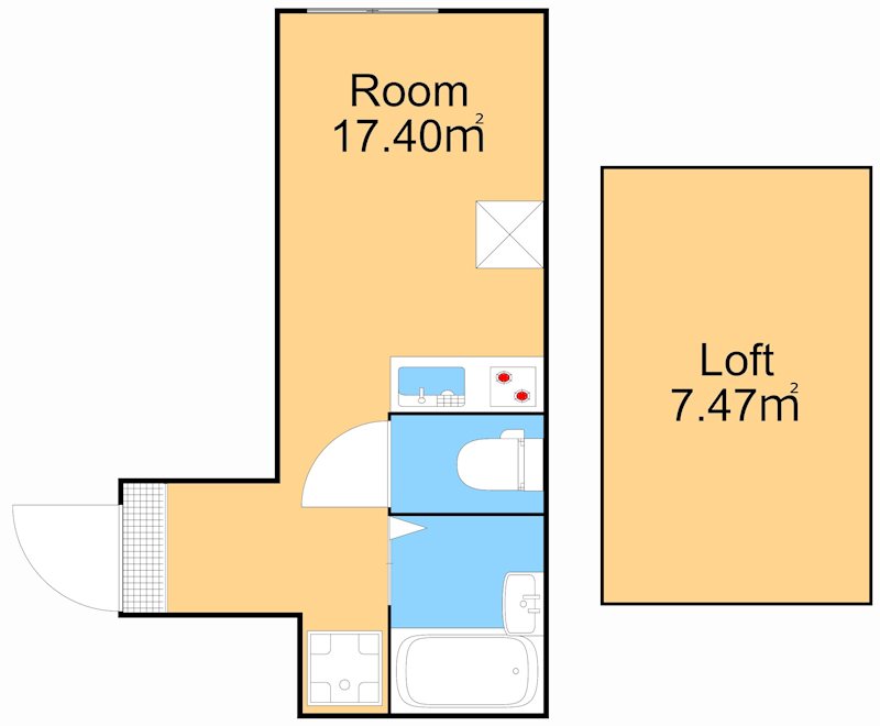 グラン・ポゾ大井町 103号室 間取り