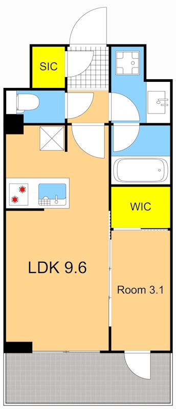 ルフォンプログレ西大井プレミア 307号室 間取り