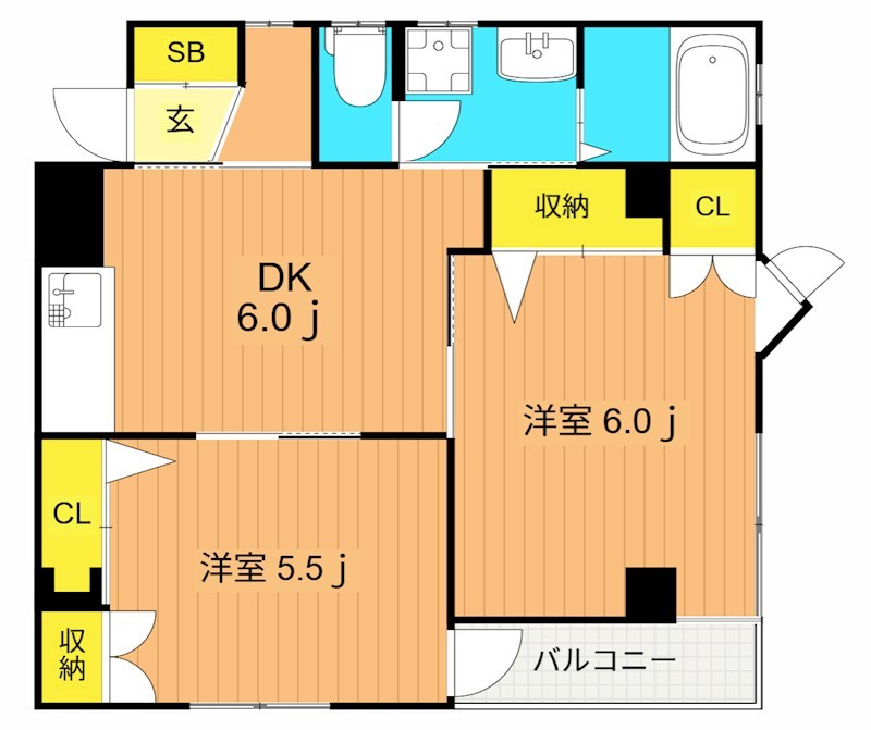 ステラK 3A号室 間取り
