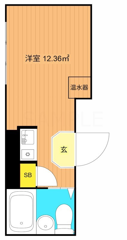 ハイム花房 208号室 間取り