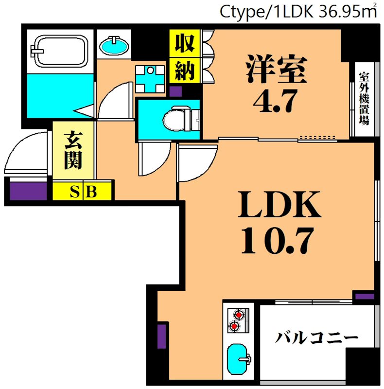 リバティー大井２ 601号室 間取り