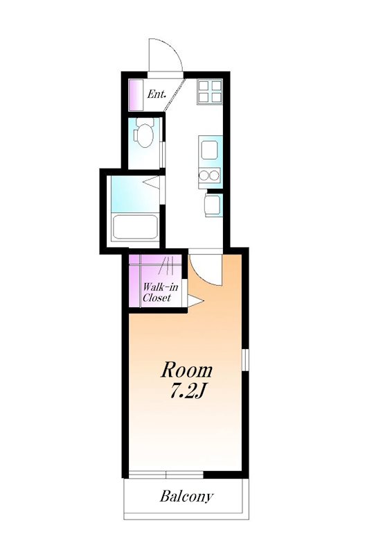 アリュール日吉 201号室 間取り