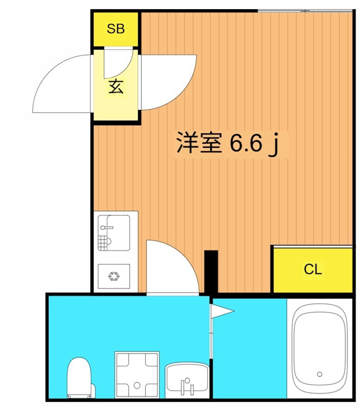 Douce武蔵小山 201号室 間取り