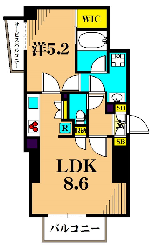 プラウドフラット南品川 間取り図