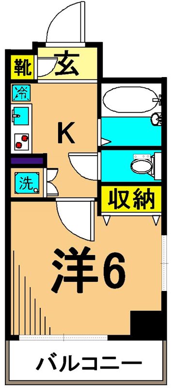 パークウェル大井町弐番館  間取り図