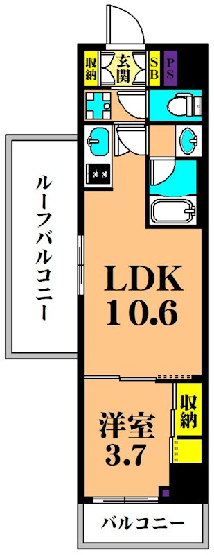 エル・セレーノ品川西大井 603号室 間取り