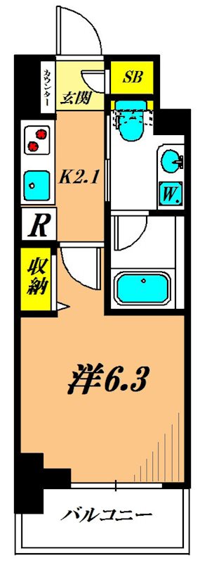 サンピエス大森 503号室 間取り