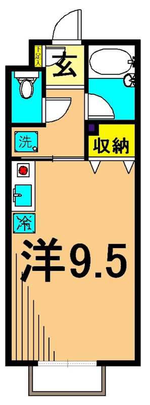 ファミリア大井町 203号室 間取り