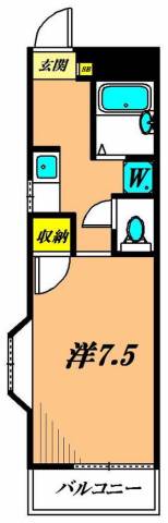 ドミール奥沢 101号室 間取り
