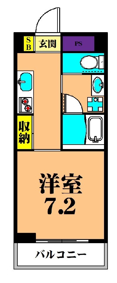 ステラトーショウ  202号室 間取り