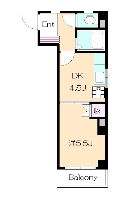 カーサ花の木 304号室 間取り