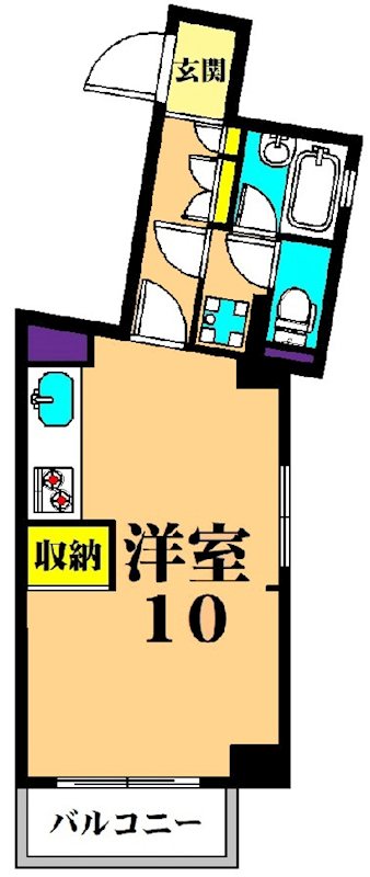 サマーハイム東大井 402号室 間取り