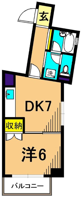 サマーハイム東大井 502号室 間取り