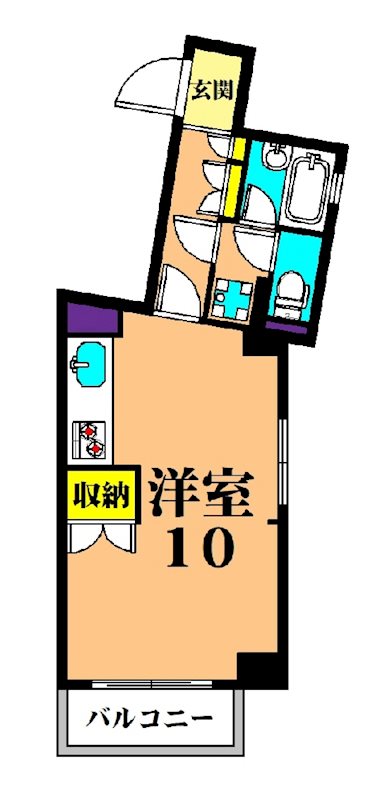 サマーハイム東大井 502号室 間取り