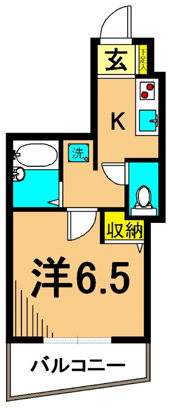 スカイコート品川仙台坂 702号室 間取り
