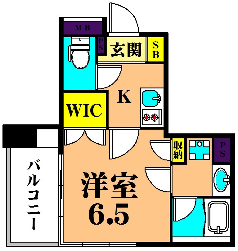 レジディア南品川 501号室 間取り
