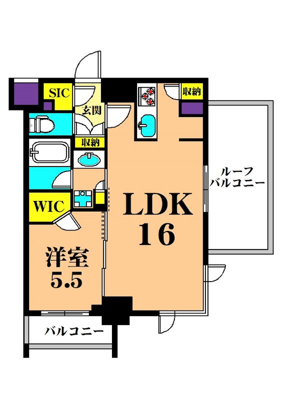 ザ・パークハビオ西大井  704号室 間取り