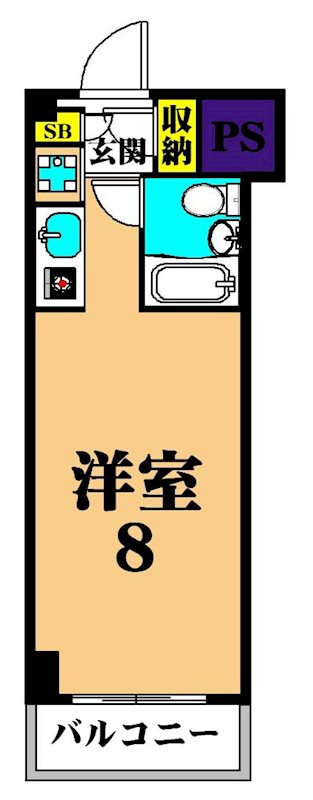 三越ゼームス坂マンション  239号室 間取り