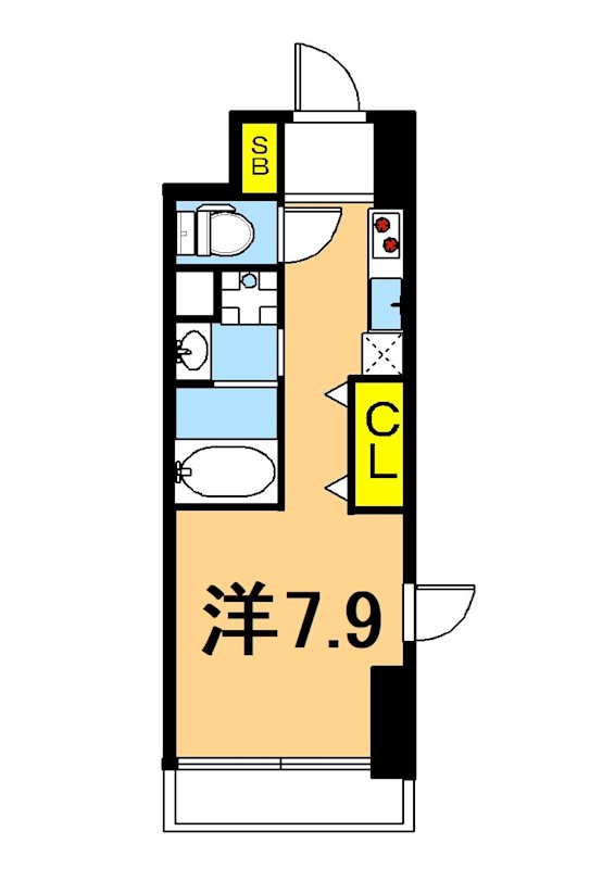 メゾンドアーク南大井 409号室 間取り