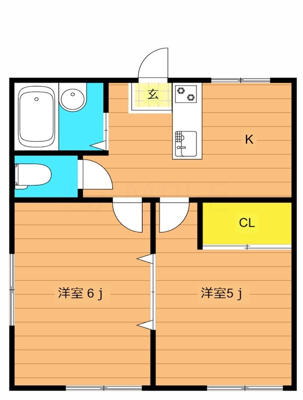 メゾンキャトル  間取り図