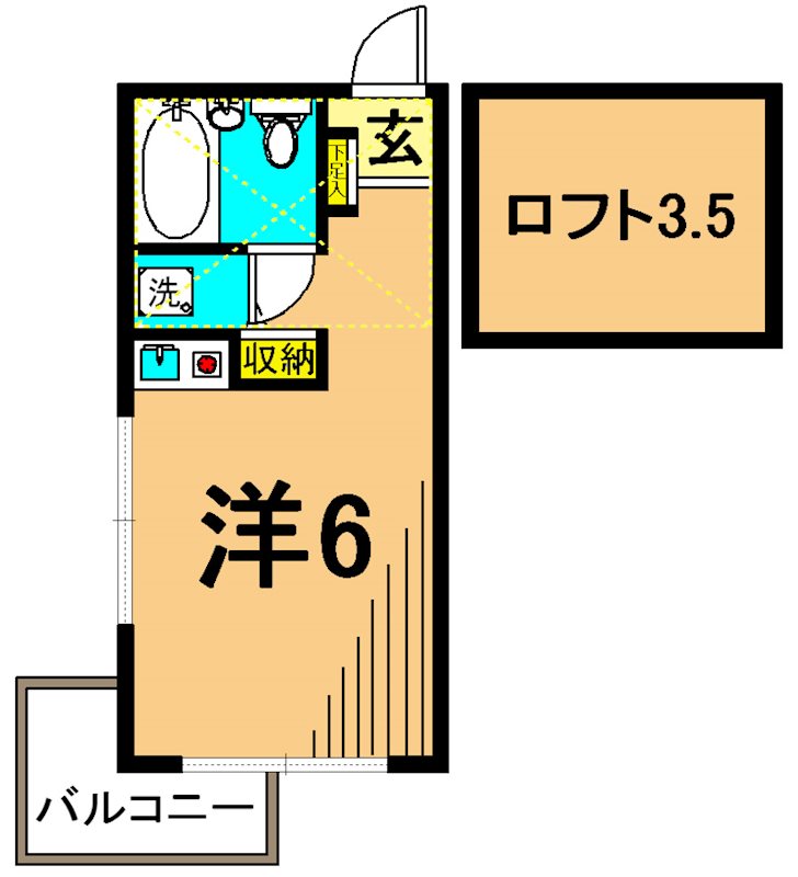 アイディ田園調布 306号室 間取り