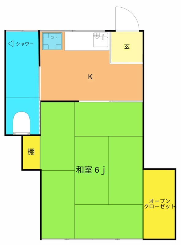 目黒グリーンヴィラ  103号室 間取り